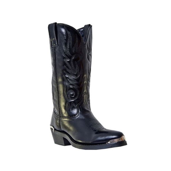 QUICK SHIP | LAREDO MEN'S MCCOMB WESTERN BOOTS - MEDIUM TOE-BLACK