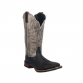 QUICK SHIP | LAREDO MEN'S ISAAC WESTERN BOOTS - BROAD SQUARE TOE-BLACK