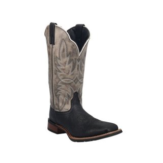QUICK SHIP | LAREDO MEN'S ISAAC WESTERN BOOTS - BROAD SQUARE TOE-BLACK