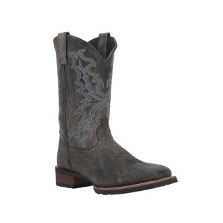 QUICK SHIP | LAREDO MEN'S 11" WINFIELD WESTERN BOOTS - BROAD SQUARE TOE-GREY