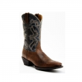QUICK SHIP | LAREDO MEN'S MCKINNEY WESTERN BOOTS - SQUARE TOE-BROWN/BLUE