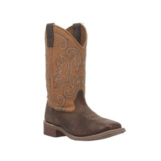 QUICK SHIP | LAREDO WOMEN'S CANEY WESTERN PERFORMANCE BOOTS - BROAD SQUARE TOE-HONEY