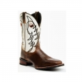 QUICK SHIP | LAREDO MEN'S RIPLEY WESTERN PERFORMANCE BOOTS - BROAD SQUARE TOE-BROWN