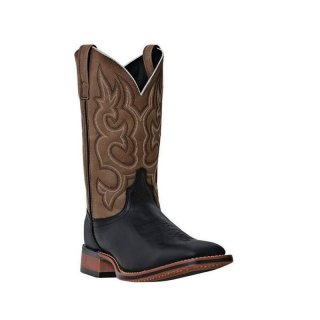 QUICK SHIP | LAREDO MEN'S LODI SQUARE TOE WESTERN BOOTS-BLACK