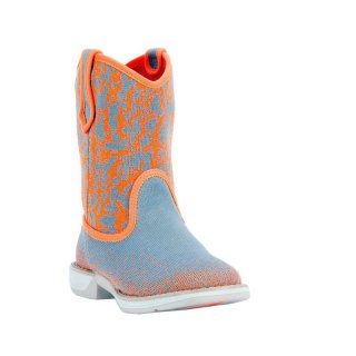 QUICK SHIP | LAREDO KIDS' COMET PERFORMAIR WESTERN BOOTS-ORANGE