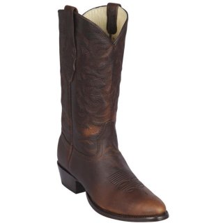 Los Altos Men's Classic Round Toe Cowboy Boots | Walnut | Free Delivery
