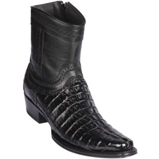 Los Altos Men's Caiman Tail Short Black Boots | Black | Free Delivery Los Altos Men's Caiman Tail Short Black Boots | Black | Free Delivery
