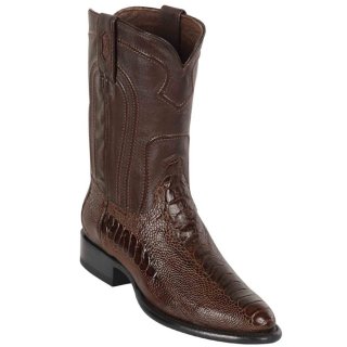 Los Altos Men's Brown Roper Ostrich Leg Western Boots | Brown | Free Delivery Los Altos Men's Brown Roper Ostrich Leg Western Boots | Brown | Free Delivery