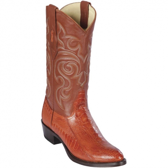 Los Altos Men's Cognac Round Toe Ostrich Leg Western Boots | Cognac | Free Delivery Los Altos Men's Cognac Round Toe Ostrich Leg Western Boots | Cognac | Free Delivery