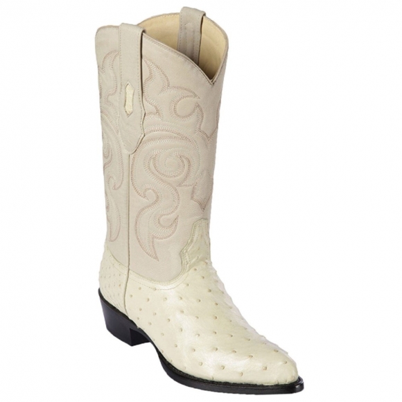 Los Altos Men's Winter-White Ostrich Cowboy Boots | Winter-White | Free Delivery Los Altos Men's Winter-White Ostrich Cowboy Boots | Winter-White | Free Delivery