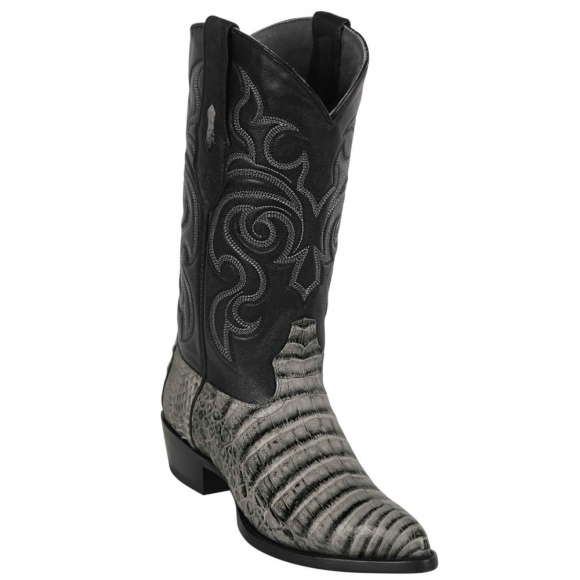 Los Altos Men's Mens Belly Caiman Cowboy Boots J-Toe | Porto Grey | Free Delivery