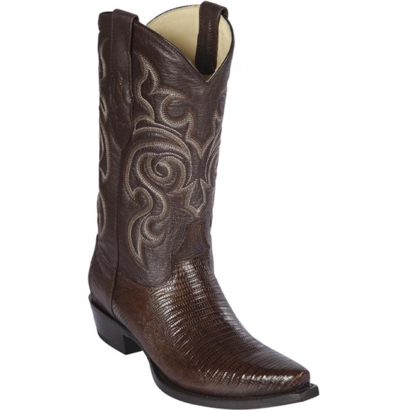 Los Altos Men's Brown Lizard Boots Snip Toe | Brown | Free Delivery Los Altos Men's Brown Lizard Boots Snip Toe | Brown | Free Delivery