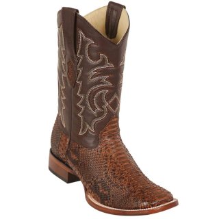Los Altos Men's Brown Square Toe Western Boots Snakeskin | Porto Brown | Free Delivery Los Altos Men's Brown Square Toe Western Boots Snakeskin | Porto Brown | Free Delivery
