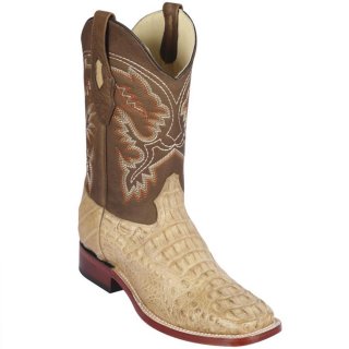 Los Altos Men's Caiman Hornback Cowboy Boots | Honey | Free Delivery Los Altos Men's Caiman Hornback Cowboy Boots | Honey | Free Delivery