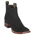 Los Altos Men's Black Square Toe Ankle Boots | Black | Free Delivery Los Altos Men's Black Square Toe Ankle Boots | Black | Free Delivery