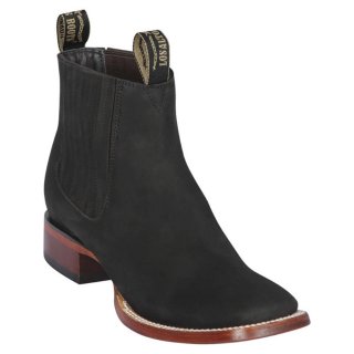 Los Altos Men's Black Square Toe Ankle Boots | Black | Free Delivery Los Altos Men's Black Square Toe Ankle Boots | Black | Free Delivery