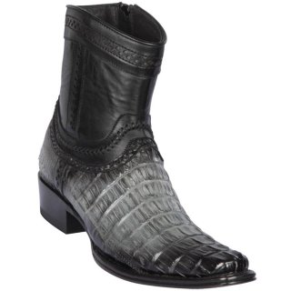 Los Altos Men's Ankle Caiman Tail Boots | Grey | Free Delivery Los Altos Men's Ankle Caiman Tail Boots | Grey | Free Delivery