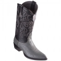 Los Altos Men's Smooth Ostrich Boots J-Toe | Grey | Free Delivery Los Altos Men's Smooth Ostrich Boots J-Toe | Grey | Free Delivery