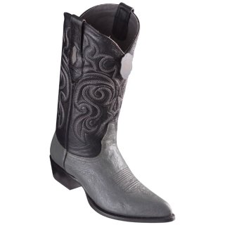 Los Altos Men's Smooth Ostrich Boots J-Toe | Grey | Free Delivery Los Altos Men's Smooth Ostrich Boots J-Toe | Grey | Free Delivery