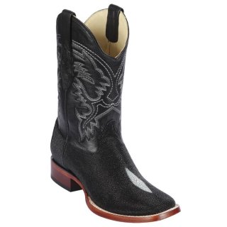 Los Altos Men's Square Toe Stingray Boots | Black | Free Delivery Los Altos Men's Square Toe Stingray Boots | Black | Free Delivery