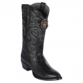Los Altos Men's Black Lizard Cowboy Boots R-Toe | Black | Free Delivery Los Altos Men's Black Lizard Cowboy Boots R-Toe | Black | Free Delivery