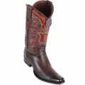 Los Altos Men's European Toe Cowboy Boot - Faded Brown | Faded Brown | Free Delivery