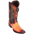 Los Altos Men's Buttercup Ostrich Boots - European Toe | Faded Buttercup | Free Delivery