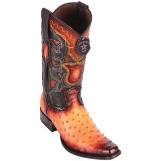 Los Altos Men's Buttercup Ostrich Boots - European Toe | Faded Buttercup | Free Delivery Los Altos Men's Buttercup Ostrich Boots - European Toe | Faded Buttercup | Free Delivery