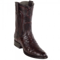 Los Altos Men's Black Cherry Roper Ostrich Western Boots | Black Cherry | Free Delivery Los Altos Men's Black Cherry Roper Ostrich Western Boots | Black Cherry | Free Delivery