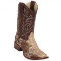 Los Altos Men's Square Toe Snakeskin Boots | Oryx | Free Delivery