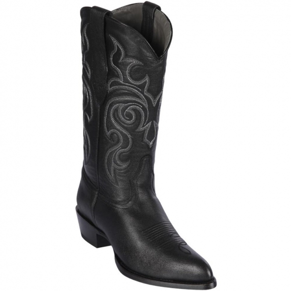 Los Altos Men's Goat Black Cowboy Boots J-Toe | Black | Free Delivery Los Altos Men's Goat Black Cowboy Boots J-Toe | Black | Free Delivery