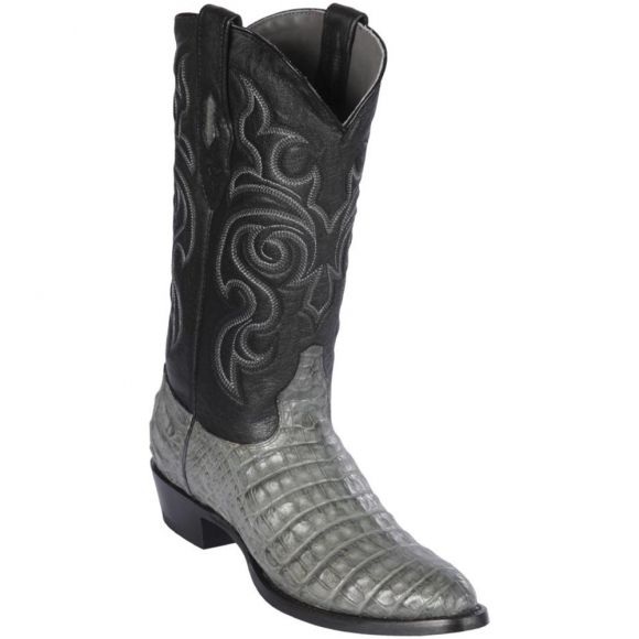 Los Altos Men's Grey Caiman Belly Round Toe Western Boots | Gray | Free Delivery Los Altos Men's Grey Caiman Belly Round Toe Western Boots | Gray | Free Delivery