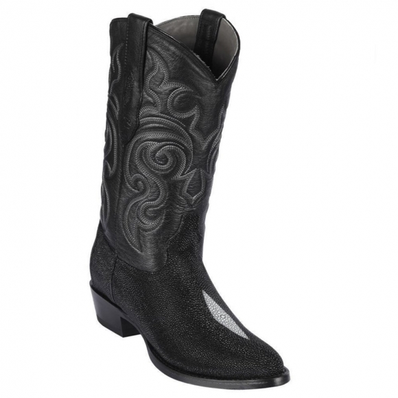 Los Altos Men's Single Stone Stingray Cowboy Boots | Black | Free Delivery Los Altos Men's Single Stone Stingray Cowboy Boots | Black | Free Delivery