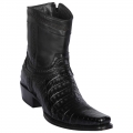 Los Altos Men's Black Caiman Belly European Toe | Black | Free Delivery Los Altos Men's Black Caiman Belly European Toe | Black | Free Delivery