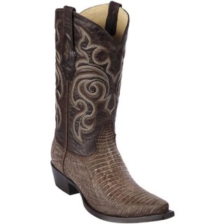 Los Altos Men's Lizard Sanded Brown Snip Toe Boots | Brown | Free Delivery Los Altos Men's Lizard Sanded Brown Snip Toe Boots | Brown | Free Delivery
