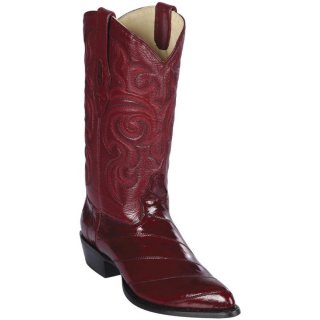 Los Altos Men's Burgundy Eel Cowboy Boots J-Toe | Burgundy | Free Delivery Los Altos Men's Burgundy Eel Cowboy Boots J-Toe | Burgundy | Free Delivery