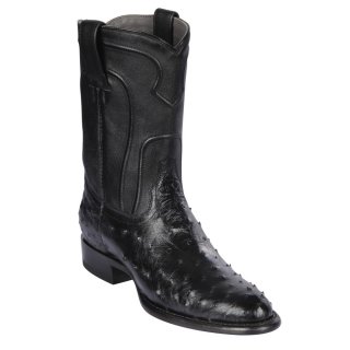 Los Altos Men's Ostrich Roper Western Boots | Black | Free Delivery Los Altos Men's Ostrich Roper Western Boots | Black | Free Delivery