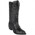Los Altos Men's Caiman Hornback J-Toe Western Boots | Black | Free Delivery Los Altos Men's Caiman Hornback J-Toe Western Boots | Black | Free Delivery