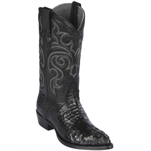 Los Altos Men's Caiman Hornback J-Toe Western Boots | Black | Free Delivery Los Altos Men's Caiman Hornback J-Toe Western Boots | Black | Free Delivery