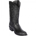 Los Altos Men's Hornback Caiman Boots Round Toe | Black | Free Delivery Los Altos Men's Hornback Caiman Boots Round Toe | Black | Free Delivery