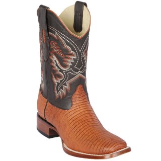 Los Altos Men's Lizard Skin Square Toe Boots | Honey | Free Delivery Los Altos Men's Lizard Skin Square Toe Boots | Honey | Free Delivery