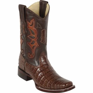 Los Altos Men's Brown Caiman Cowboy Boots Square Toe | Brown | Free Delivery Los Altos Men's Brown Caiman Cowboy Boots Square Toe | Brown | Free Delivery