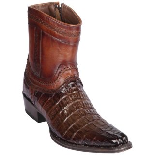 Los Altos Men's Caiman Tail Mens European Square Toe Boots | Brown | Free Delivery Los Altos Men's Caiman Tail Mens European Square Toe Boots | Brown | Free Delivery