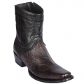 Los Altos Men's Smooth Ostrich Short Cowboy Boots Black Cherry | Black Cherry | Free Delivery Los Altos Men's Smooth Ostrich Short Cowboy Boots Black Cherry | Black Cherry | Free Delivery