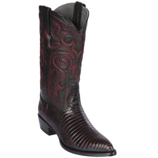 Los Altos Men's Black Cherry Lizard Boots | Black Cherry | Free Delivery