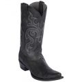 Los Altos Men's Ostrich Leg Snip Toe Western Boots | Black | Free Delivery Los Altos Men's Ostrich Leg Snip Toe Western Boots | Black | Free Delivery