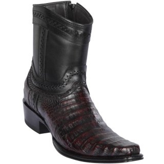 Los Altos Men's Caiman Belly Short Cowboy Boots Black Cherry | Black Cherry | Free Delivery Los Altos Men's Caiman Belly Short Cowboy Boots Black Cherry | Black Cherry | Free Delivery
