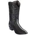 Los Altos Men's Row-Stone Stingray Boots | Black | Free Delivery