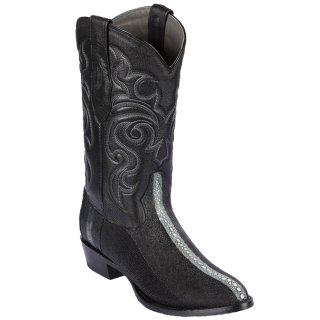Los Altos Men's Row-Stone Stingray Boots | Black | Free Delivery