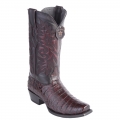 Los Altos Men's Black Cherry Caiman Belly Square Toe Cowboy Boots | Black Cherry | Free Delivery Los Altos Men's Black Cherry Caiman Belly Square Toe Cowboy Boots | Black Cherry | Free Delivery
